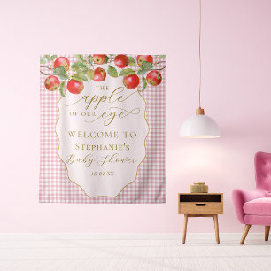 Appel Van Onze Oog Baby Shower Photobooth Achtergr Wandkleed