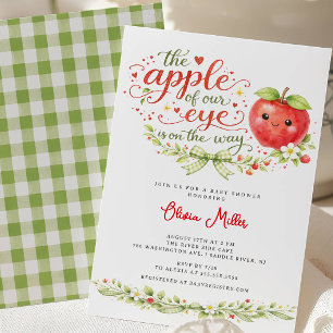 Appel van Onze Oog Baby Shower Uitnodiging