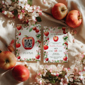 Appel van Onze Oog Bloemen Orchard Qr Baby shower Kaart