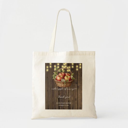Appel van onze Oog Herfst Bloemenhout Baby shower Tote Bag (Voorkant)