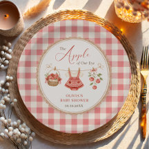 Appel van Onze Oog Klerenlijn Gingham Baby Shower 