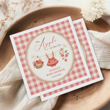 Appel van Onze Oog Klerenlijn Gingham Baby Shower