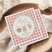 Appel van Onze Oog Klerenlijn Gingham Baby Shower