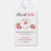 Appel van Onze Oog Orchard Oogst Baby shower Favor Cadeaulabel (Voorkant)