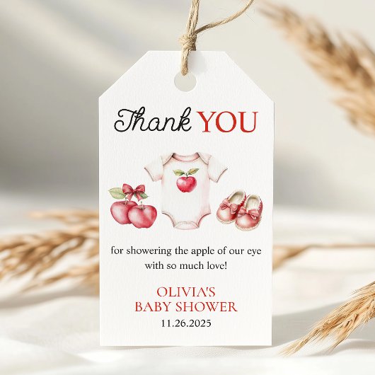 Appel van Onze Oog Orchard Oogst Baby shower Favor Cadeaulabel