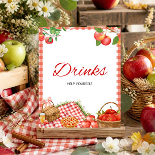 Appel van onze oog Val Baby Shower Dranken Poster