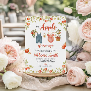 Appel van onze oog Waterverf babyshower uitnodigin Kaart