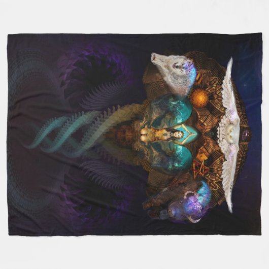 Appelant les animaux d'esprit couverture d'ouatine (Devant (Horizontal))