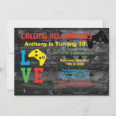 Appelant tous les Gamers invitation de fête (Devant)