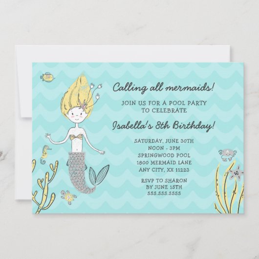 Appelant toutes les sirènes invitation de (Devant)