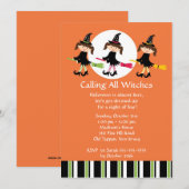 Appelant toutes les sorcières invitation de (Devant / Derrière)