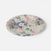 Appelbloesem (Albescent White) Papieren Bordje (Gekanteld)