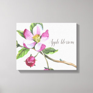 Appelbloesem Aquarel Canvasprint Canvas Afdruk