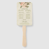 appelbloesem bruiloft handwaaier (Achterkant)