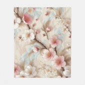Appelbloesem takken fleece deken (Voorkant)