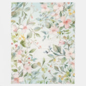 Appelbloesems Fleece Deken (Voorkant)