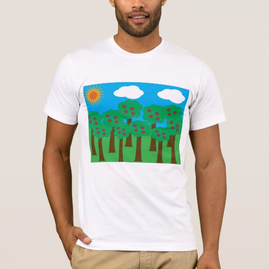 Appelbomen Mannen T-shirt (Voorkant)