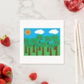 Appelbomen Papieren servetten (Insitu)