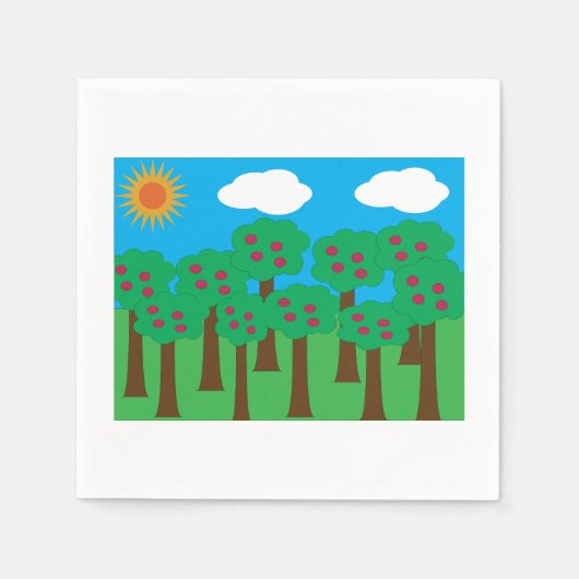 Appelbomen Papieren servetten (Voorkant)