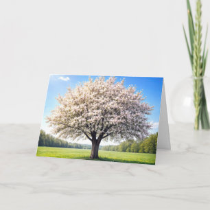 Appelboom verjaardag in de lente kaart