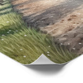 Appelboomgaard in Bloom Waterverf Poster (Hoek)