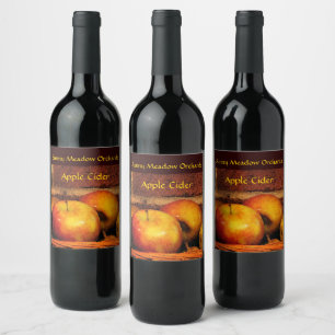 appelcider-label wijn etiket