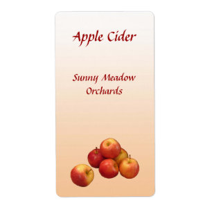 Appelcider-labels Etiket