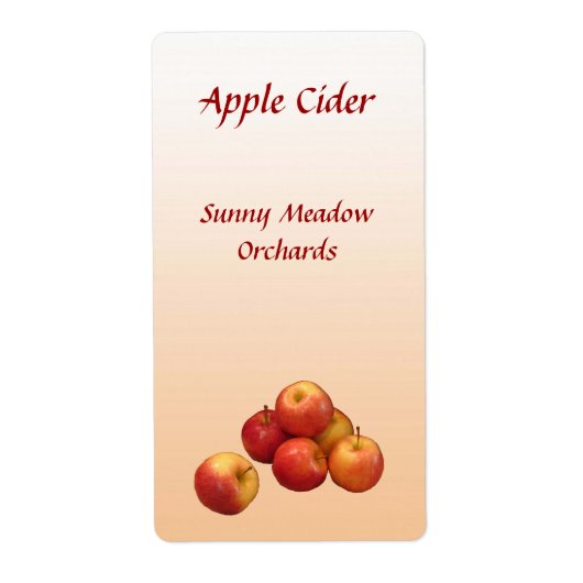 Appelcider-labels Etiket (Voorkant)