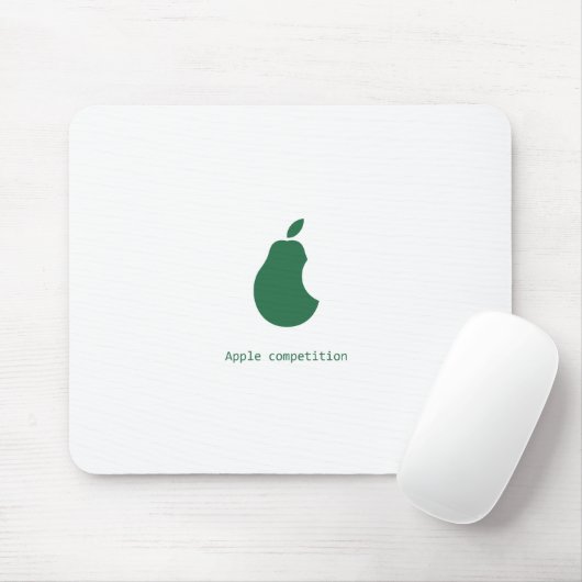 appelcompetitie-pear mousepad muismat (Met muis)