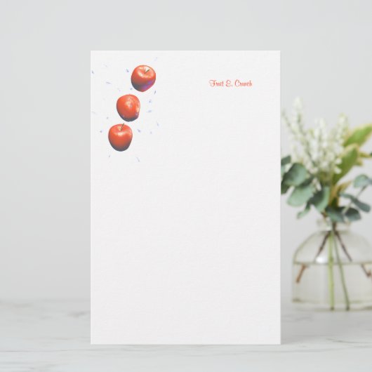 Appeldruppels Briefpapier (Staand voorkant)