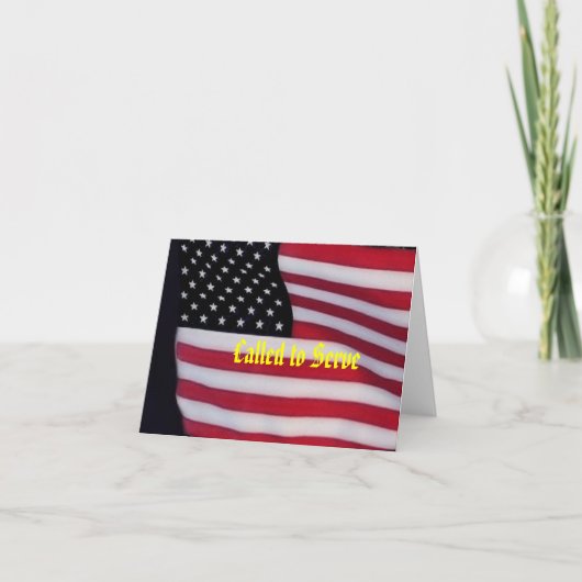 Appelé à la carte de service (Devant)