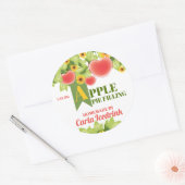 Appelen appelmoes pasteittenvullers fruitconserven ronde sticker (Envelop)