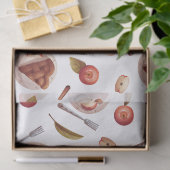 Appelen en appeltaartplakken tissuepapier (Geschenk)