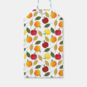 Appelen en bladeren cadeaulabel (Voorkant)