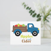 Appelen en cider briefkaart (Staand voorkant)