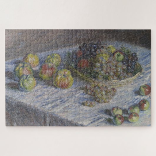 Appelen en druiven  Kunst van Monet Legpuzzel (Horizontaal)