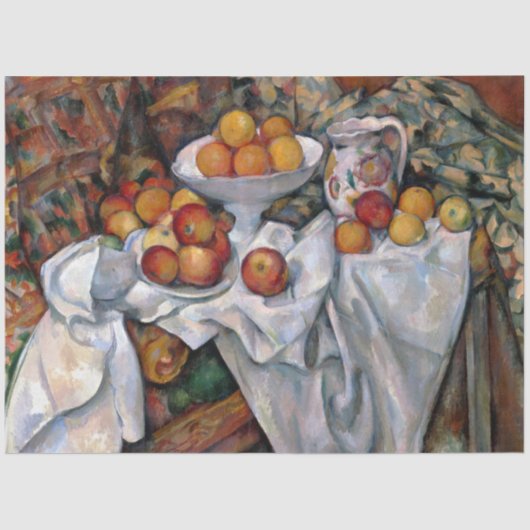 Appelen en Sinaasappels, Paul Cezanne, 1895-1900 Tissuepapier (Voorkant)