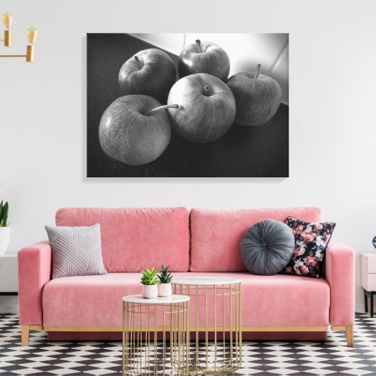 Appelen in de keuken canvas afdruk (Insitu (Woonkamer))