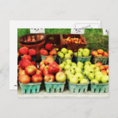 Appelen op de boerenmarkt briefkaart (Voorkant / Achterkant)