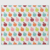 Appelen voor de leraar cadeaupapier (Vlak)