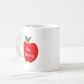 Appelen voor leraar koffiemok (Voorkant links)