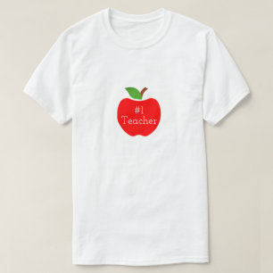 Appelen voor leraar t-shirt