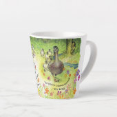 "Appeler Dieu/Enfant" Latte Mug (Angle droit)