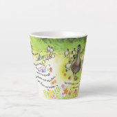 "Appeler Dieu/Enfant" Latte Mug (Devant)