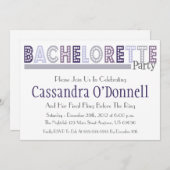 Appelez dans des invitations de partie de (Devant / Derrière)