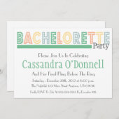 Appelez dans des invitations de partie de (Devant / Derrière)