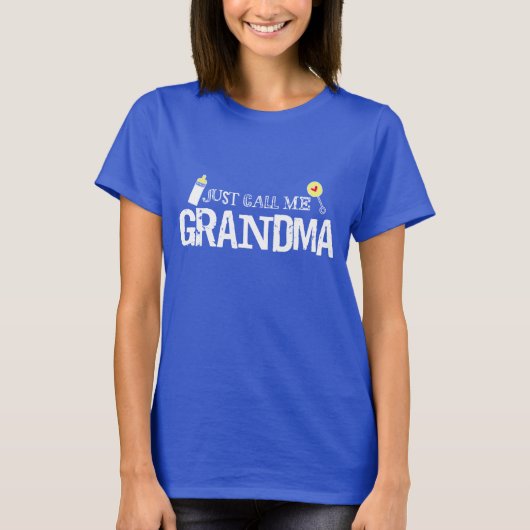 Appelez-juste moi T-shirt de grand-maman (Devant)
