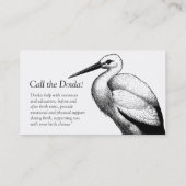 Appelez Les Cartes de visite De Doula Stork (Dos)
