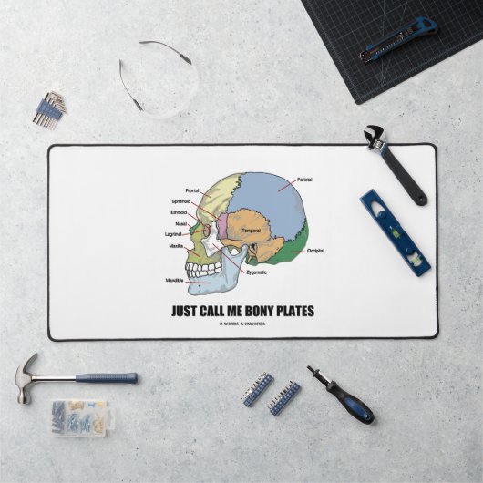 Appelez-Moi Bony Plates Skull Anatomy Humour (Poste de travail)