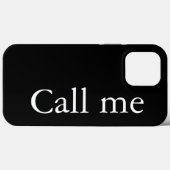 Appelez-moi - coque iphone Coque (Verso (horizontal))